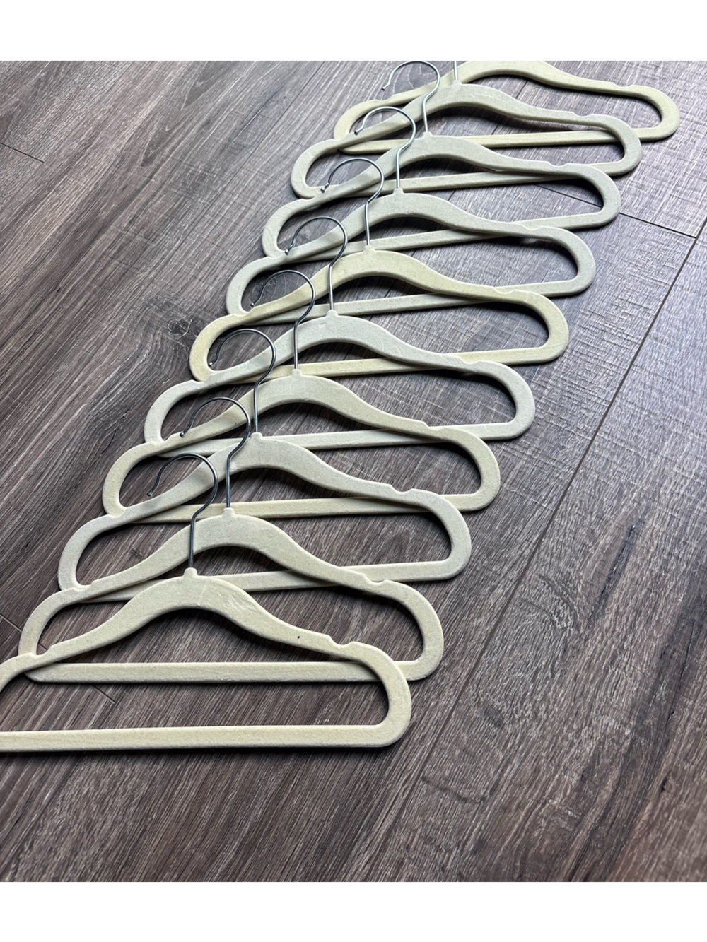 Neutral Beige kids Velvet Scarf and Tie Hangers - Multi-Pack - 10
